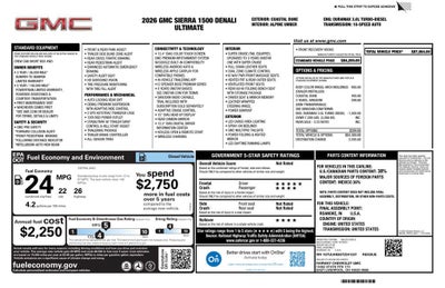 2026 GMC Sierra 1500 Denali Ultimate