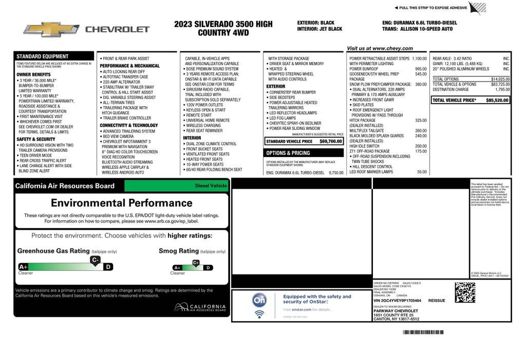 2023 Chevrolet Silverado 3500 HD High Country