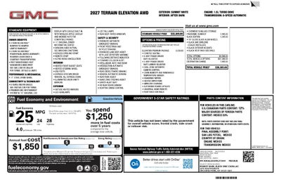 2027 GMC Terrain Elevation