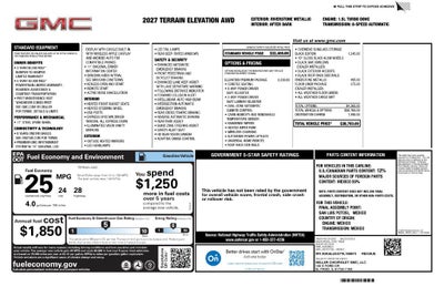 2027 GMC Terrain Elevation