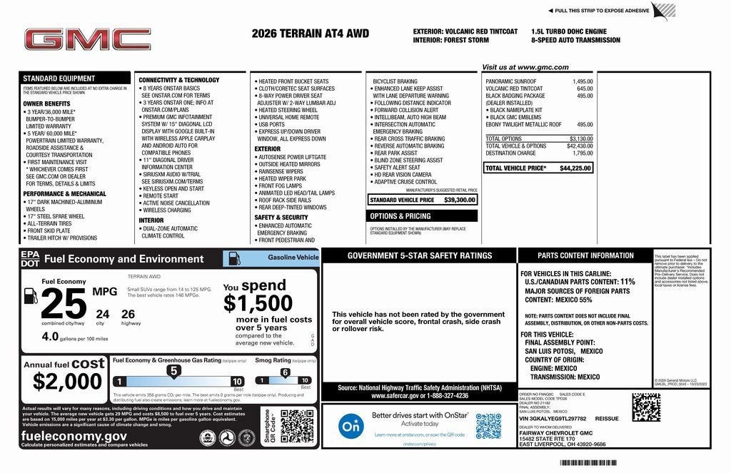 2026 GMC Terrain AT4