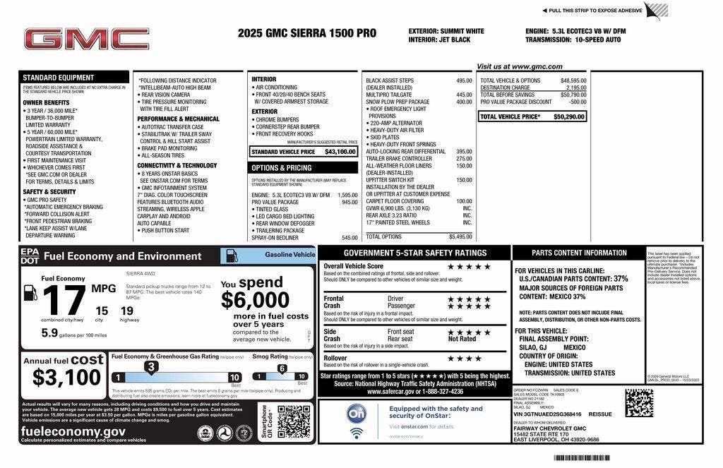 2025 GMC Sierra 1500 Pro