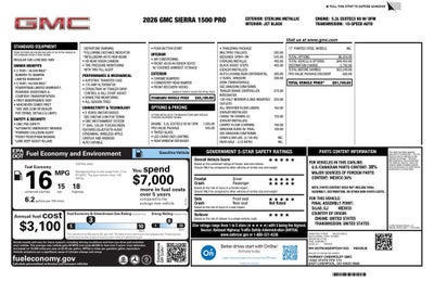 2026 GMC Sierra 1500 Pro