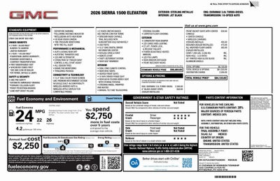 2026 GMC Sierra 1500 Elevation