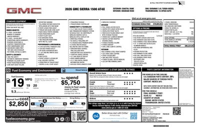 2026 GMC Sierra 1500 AT4X
