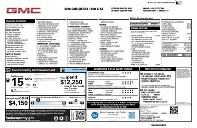 2026 GMC Sierra 1500 AT4X