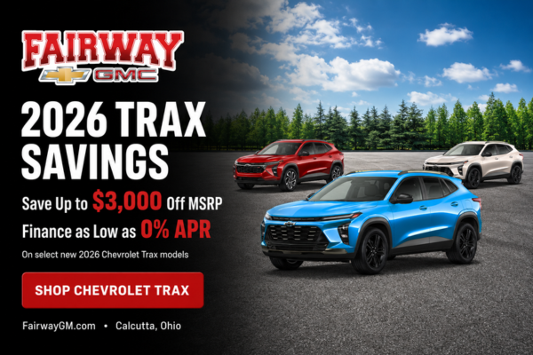 Fairway Chevrolet GMC 2026 Chevrolet Trax savings—save up to